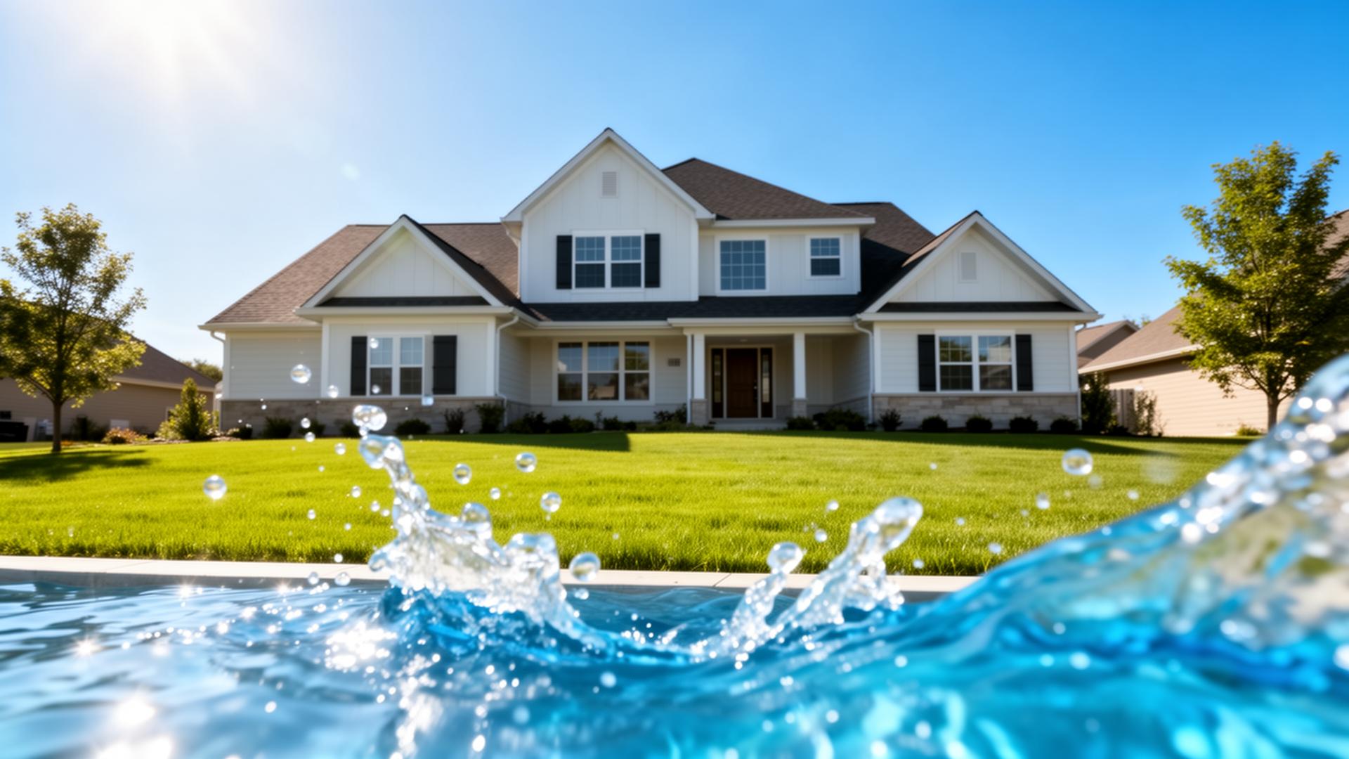 Modern Des Moines home with clean water